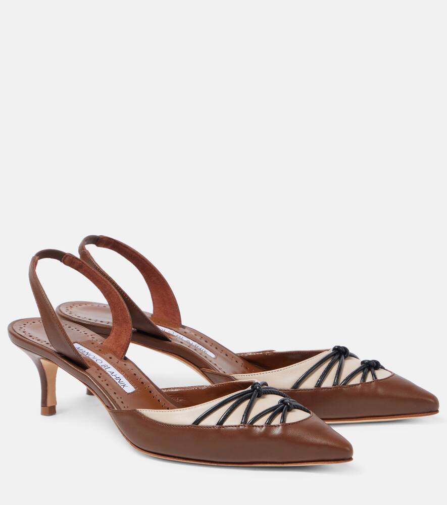 Maretsli 50 кожаные туфли-лодочки на ремешке Manolo Blahnik, 2079 Dbrw/2601 Mnud