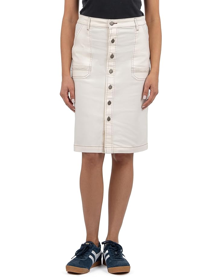 

Юбка KUT from the Kloth Isla - Pencil Skirt With Contrast Stitching, кремовый