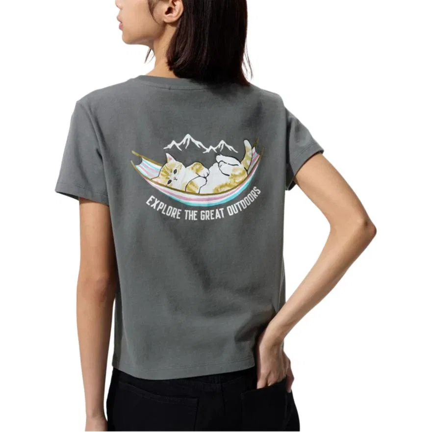 Футболка x Mofusand UNIQLO Asphalt Gray — фото 3
