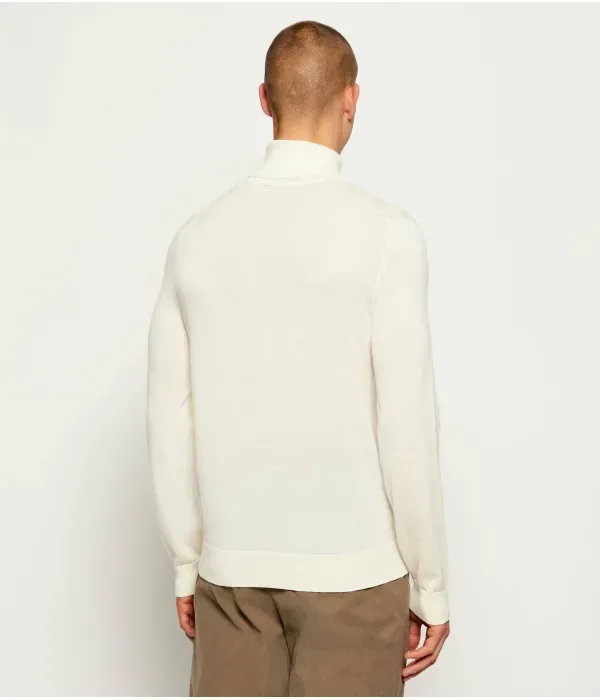 Водолазка Hernando Cashmere regular fit Boss, кремовый — фото 3