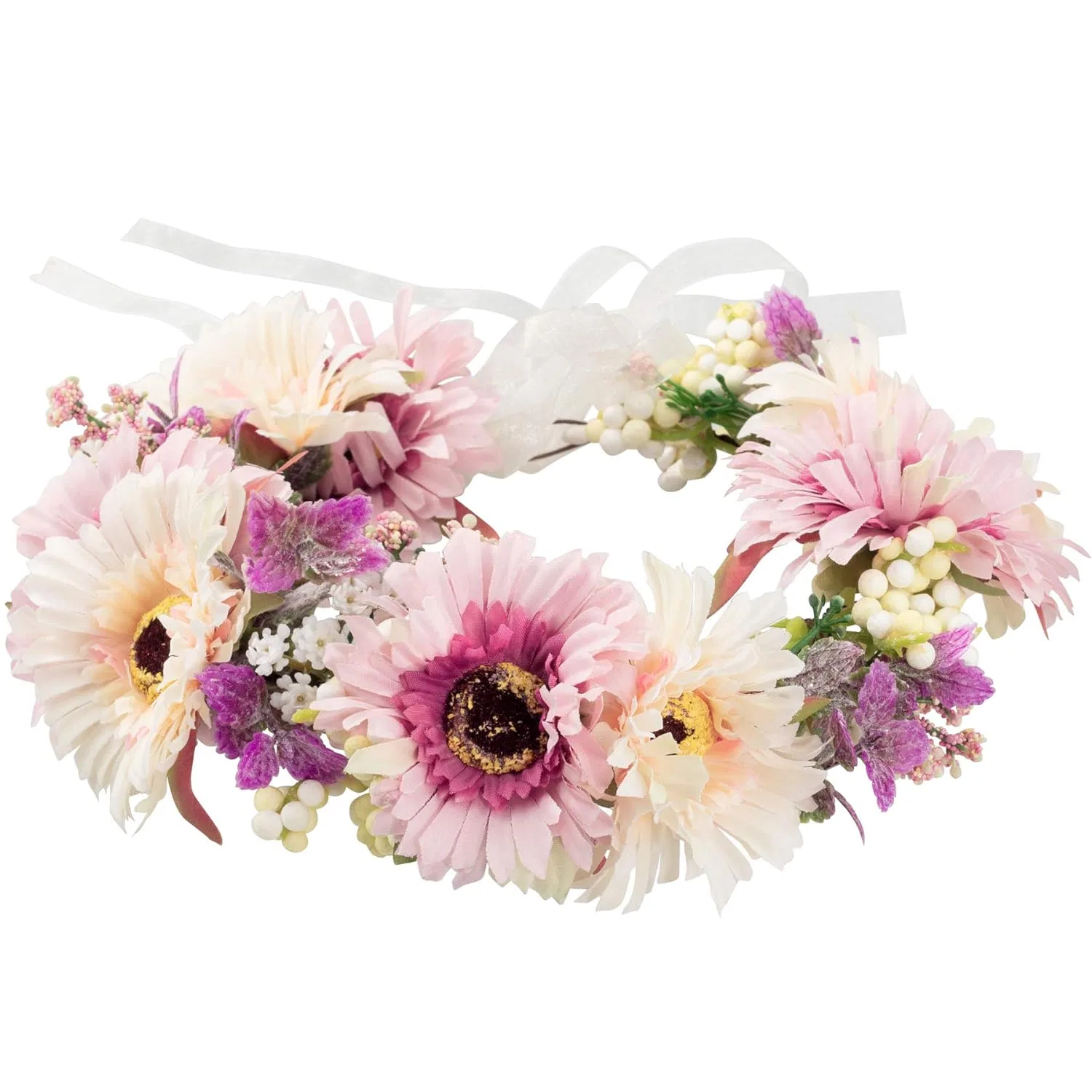 Цветочный ободок dressforfun 302791 регулируемый Dressforfun — фото 4