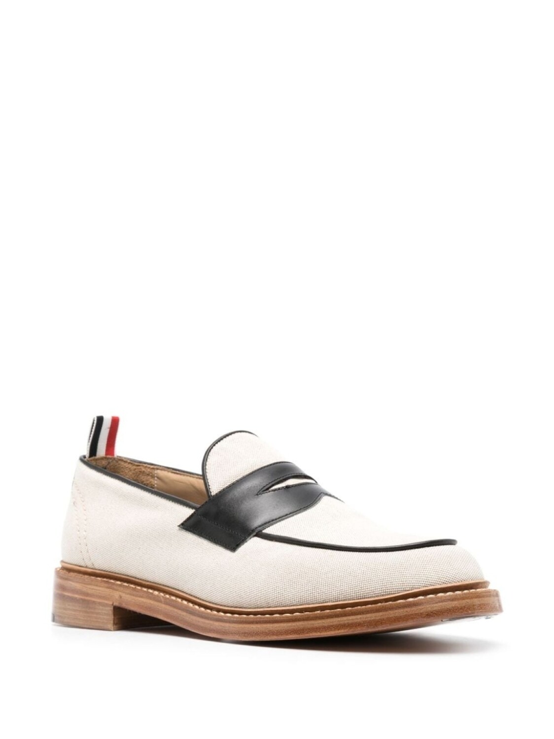 Thom Browne пенни-лоферы в стиле колор-блок, коричневый — фото 2