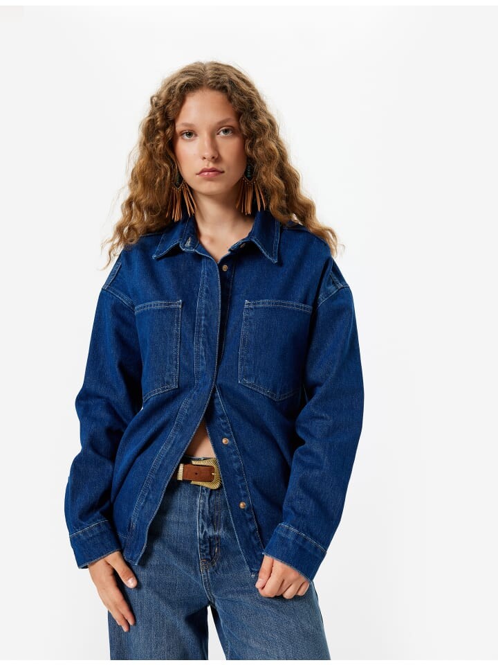 

Джинсовая куртка KOTON Blazer, цвет dunkles indigo