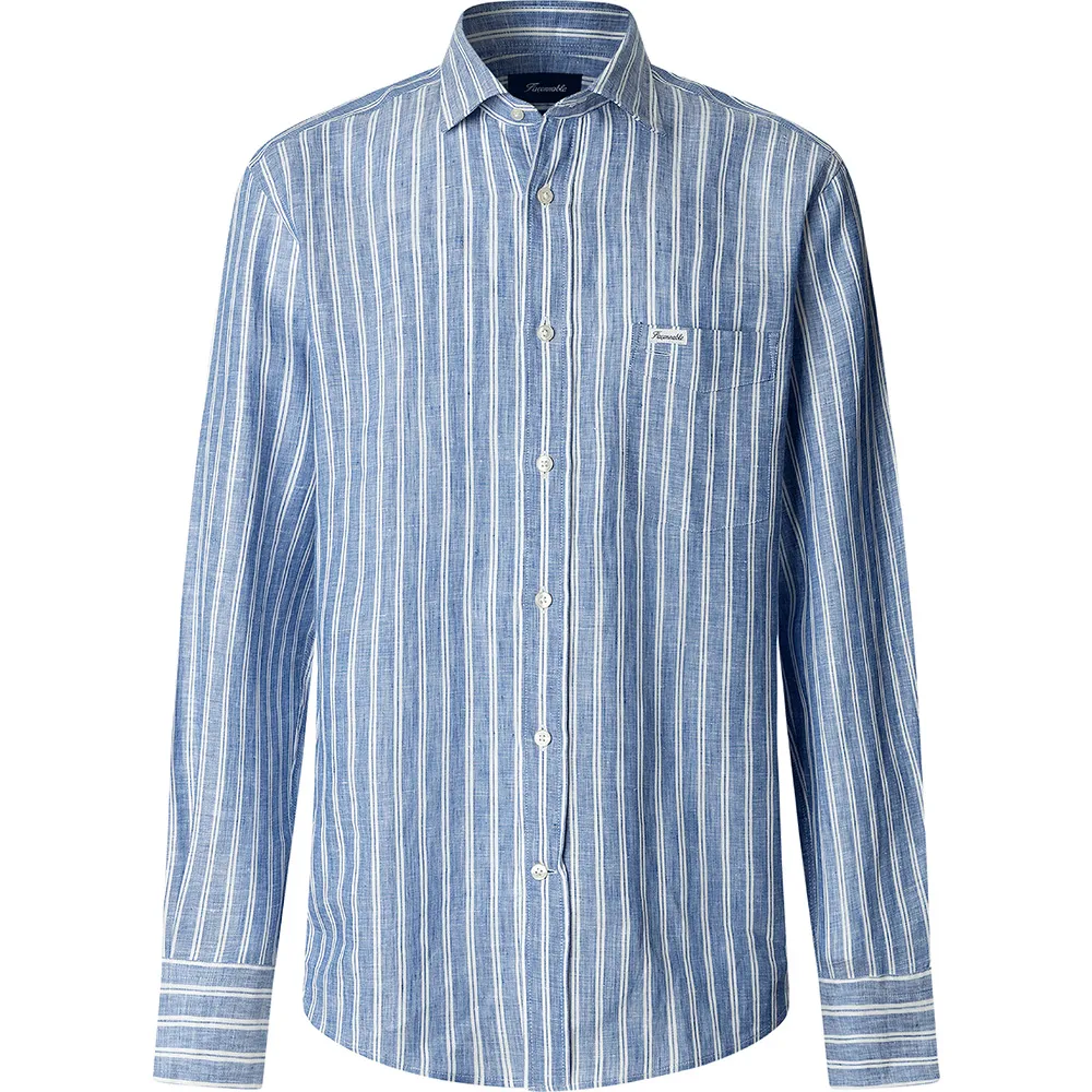 

Façonnable FM302181 Льняная рубашка с длинными рукавами, синий