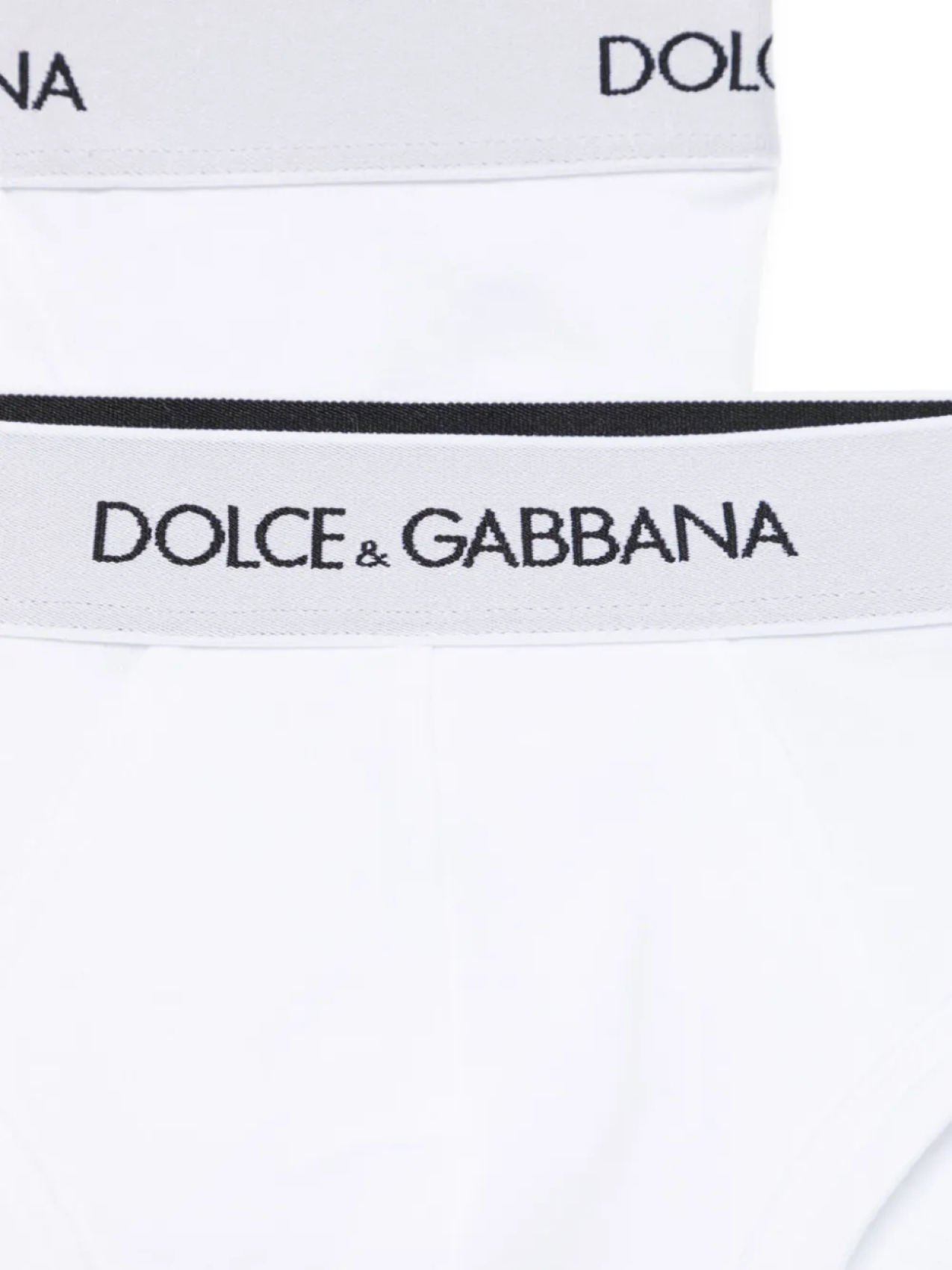 Dolce & Gabbana Kids комплект из двух трусов, белый — фото 2