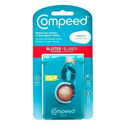 

Спортивный пластырь для волдырей под ногами, Compeed, Синий, Спортивный пластырь для волдырей под ногами, Compeed