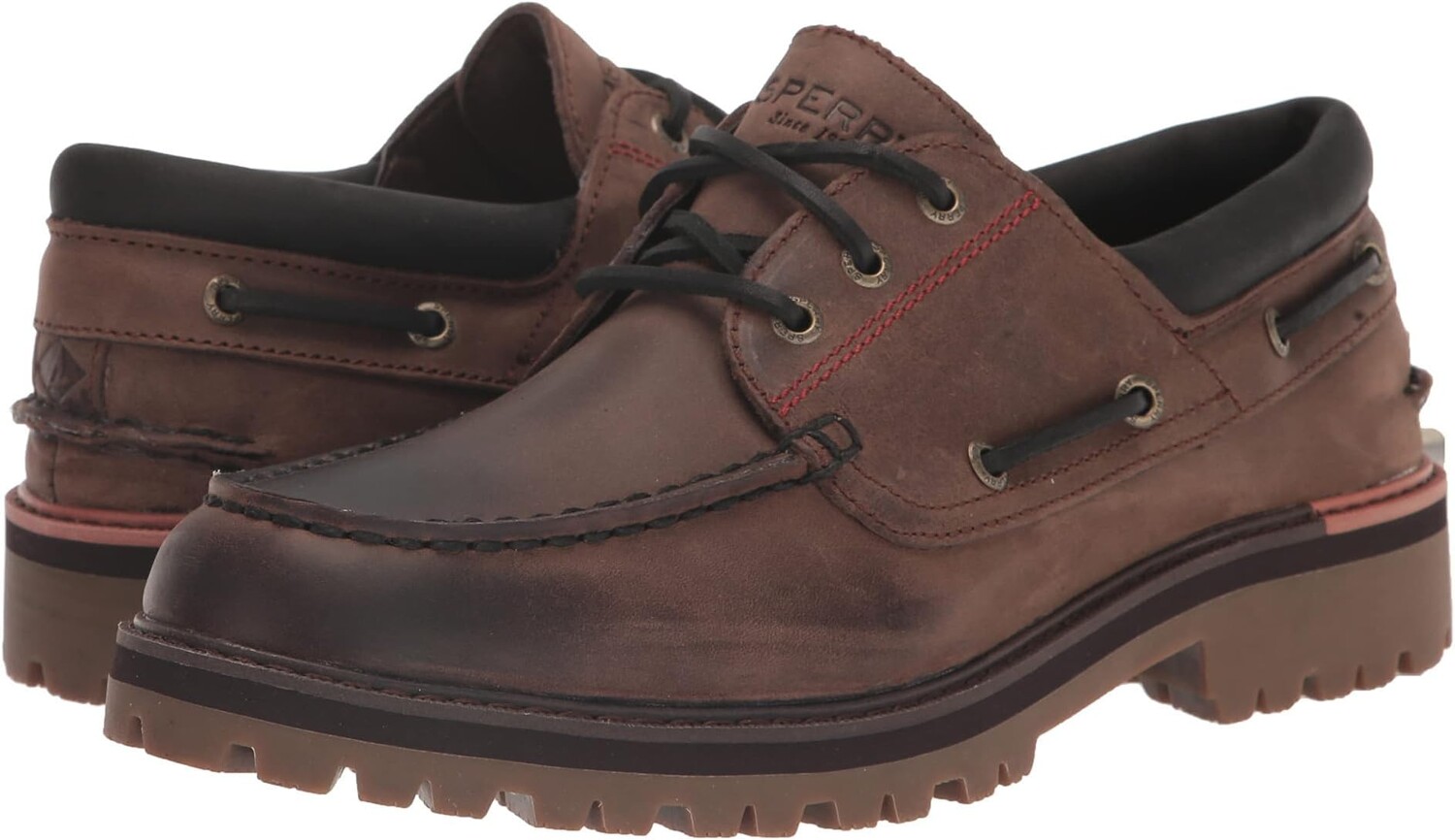 

Топсайдеры Authentic Original 3-Eye Lug Sperry, коричневый