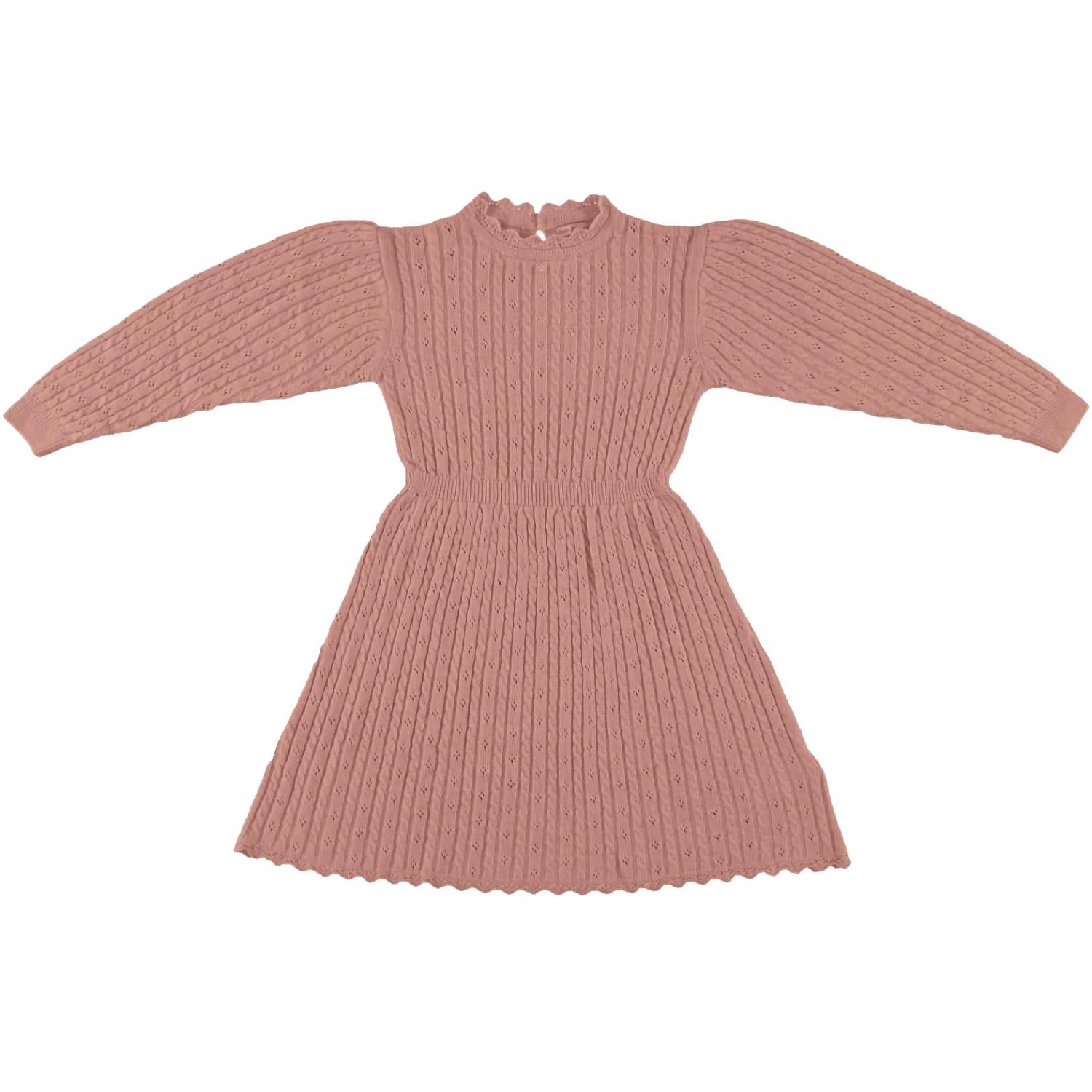 

Девчачье платье Loulou в винтажном розовом Bebe Organic