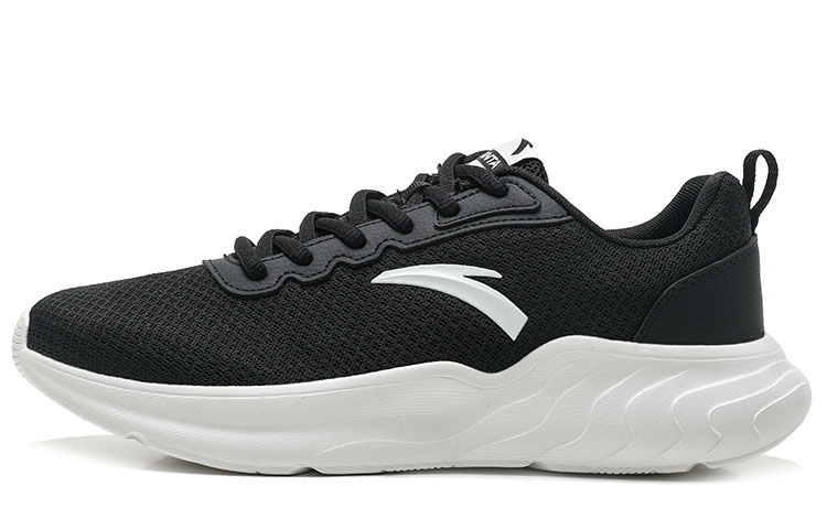 

Антискользящие износостойкие низкие кроссовки для бега Anta Running Collection мужские черно-белые
