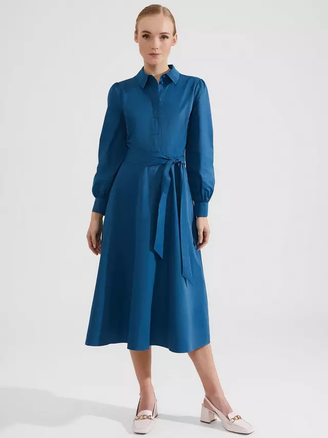 

Платье Hobbs Petite Ivana Midi Shirt, цвет lyons blue