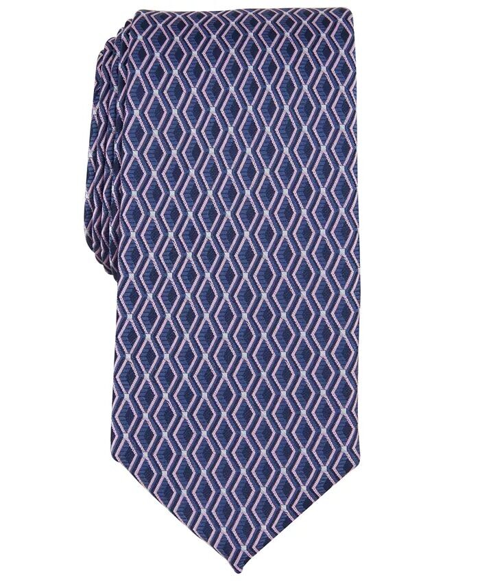 

Мужской галстук с гео-узором Perry Ellis, розовый