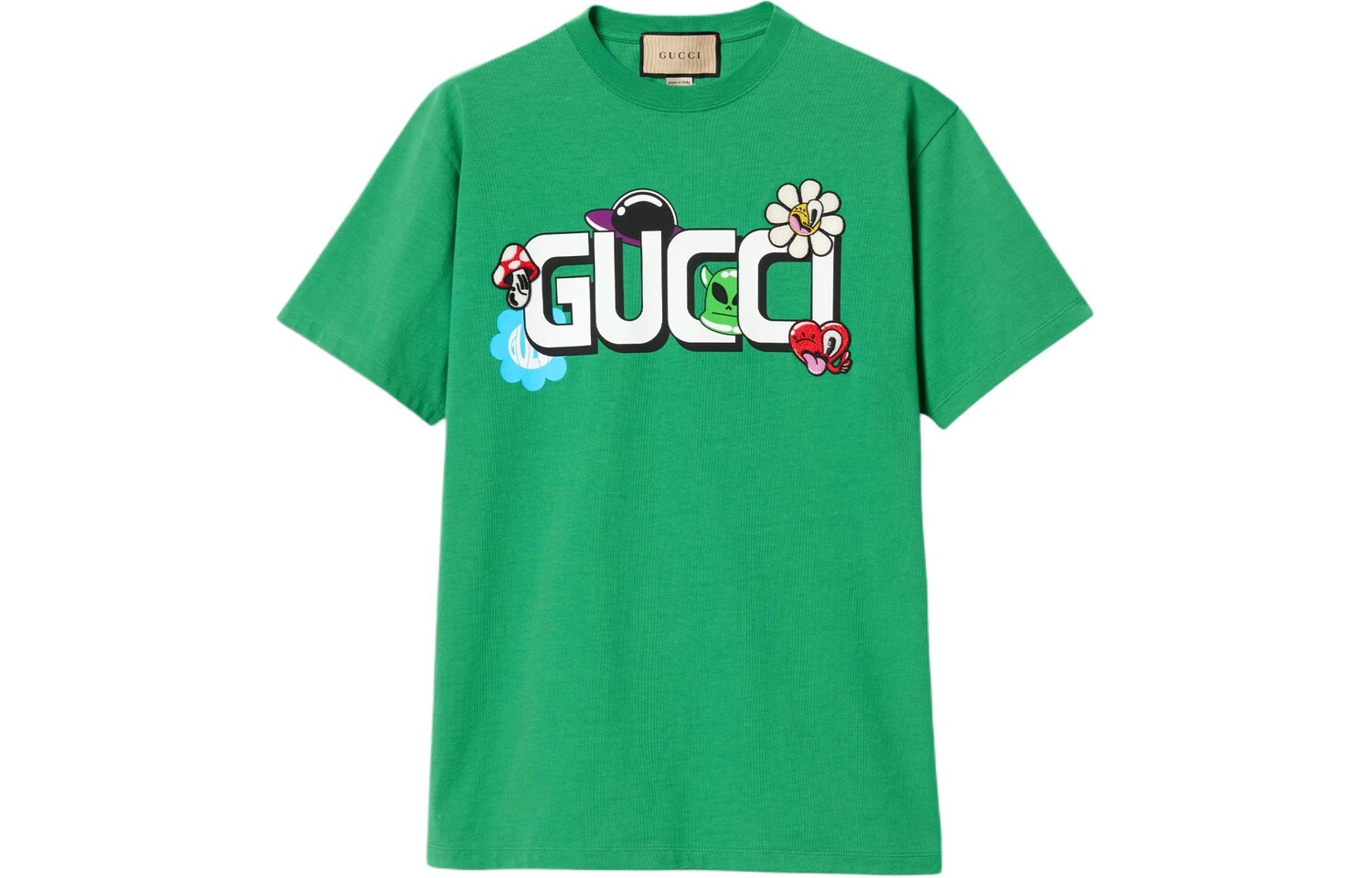 Футболка мужская зеленая Gucci, зеленый