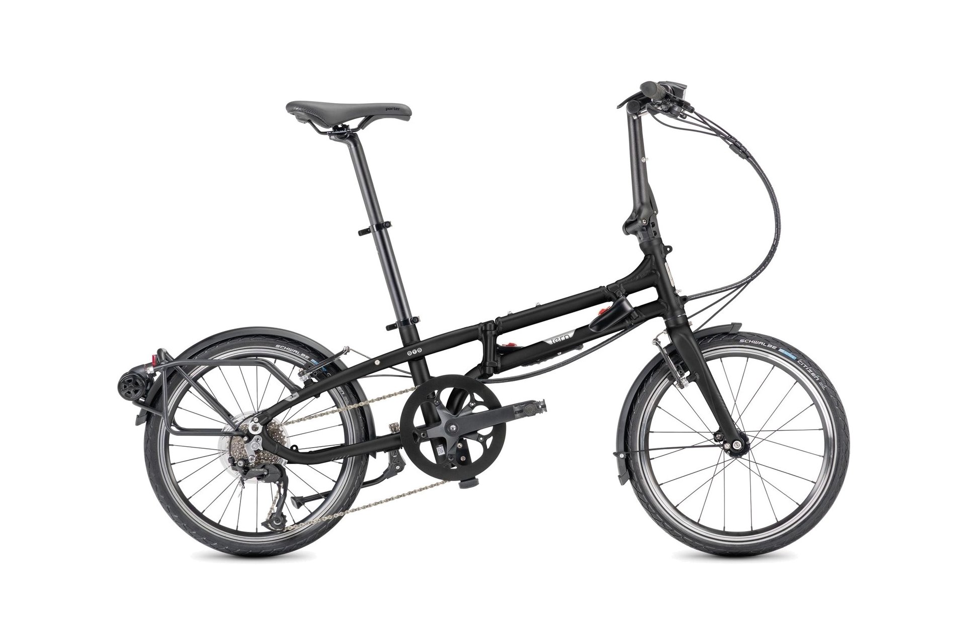 

Городской велосипед Tern Byb p8 - 20 дюймов - faltrahmen, schwarz | satin black/silver