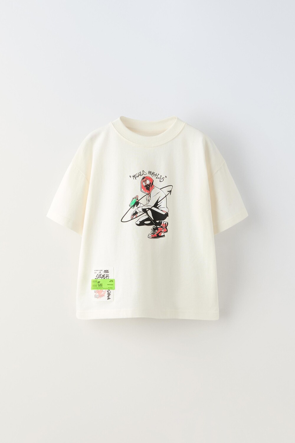 

Футболка человек-паук marvel ZARA, экрю