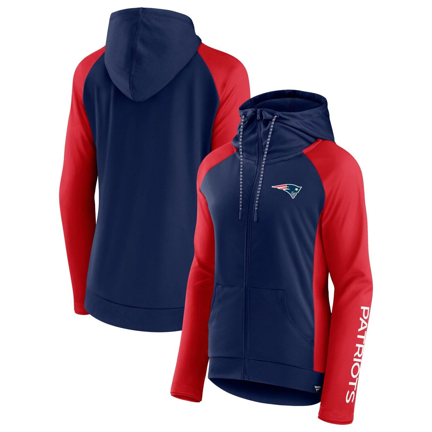 

Женская худи с молнией во всю длину и темно-синим/красным логотипом Fanatics New England Patriots Endaround реглан Fanatics, Красный, Женская худи с молнией во всю длину и темно-синим/красным логотипом Fanatics New England Patriots Endaround реглан Fanati