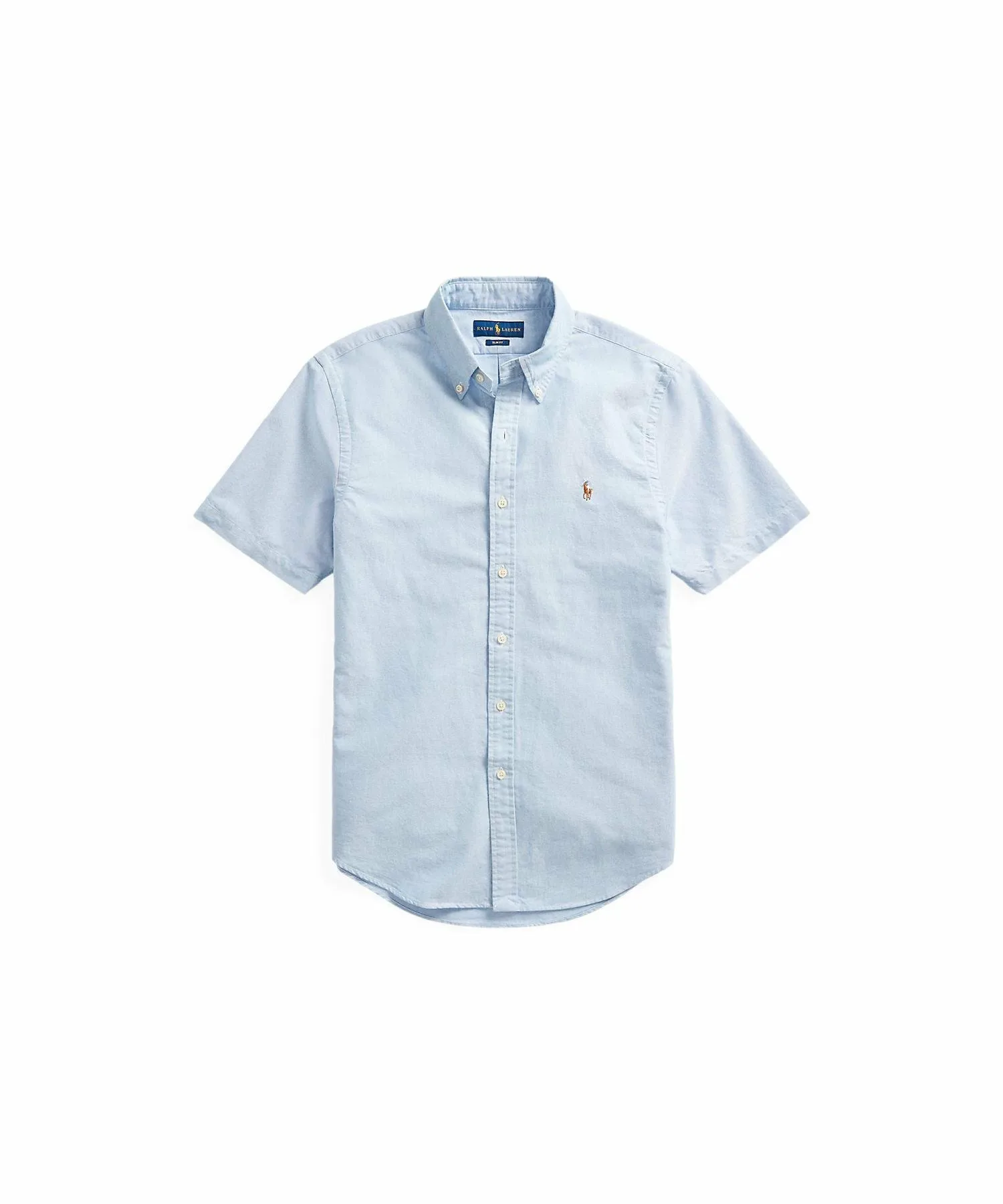 Классическая рубашка Оксфорд Polo Ralph Lauren, 400 Blue — фото 2