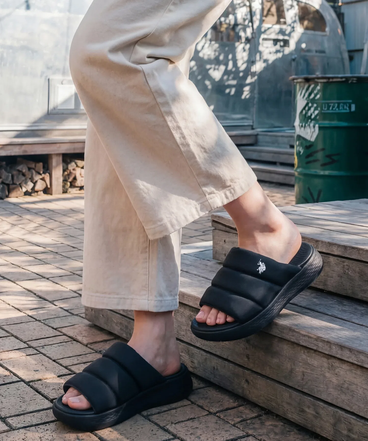 Мужские/женские сандалии U.S. POLO ASSN. с толстой подошвой — фото 3