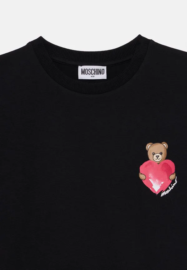 Футболка с длинным принтом Moschino, Nero/Black — фото 3