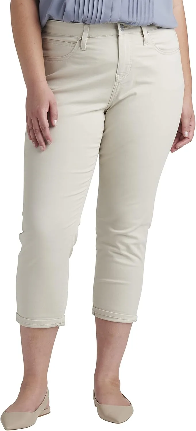 

Jag Jeans Women's Plus Size Cecilia Mid Rise Capri - Legacy