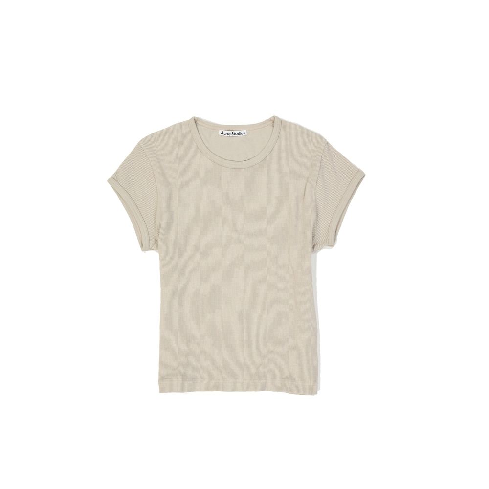 

Футболка из хлопка Acne Studios, бежевый