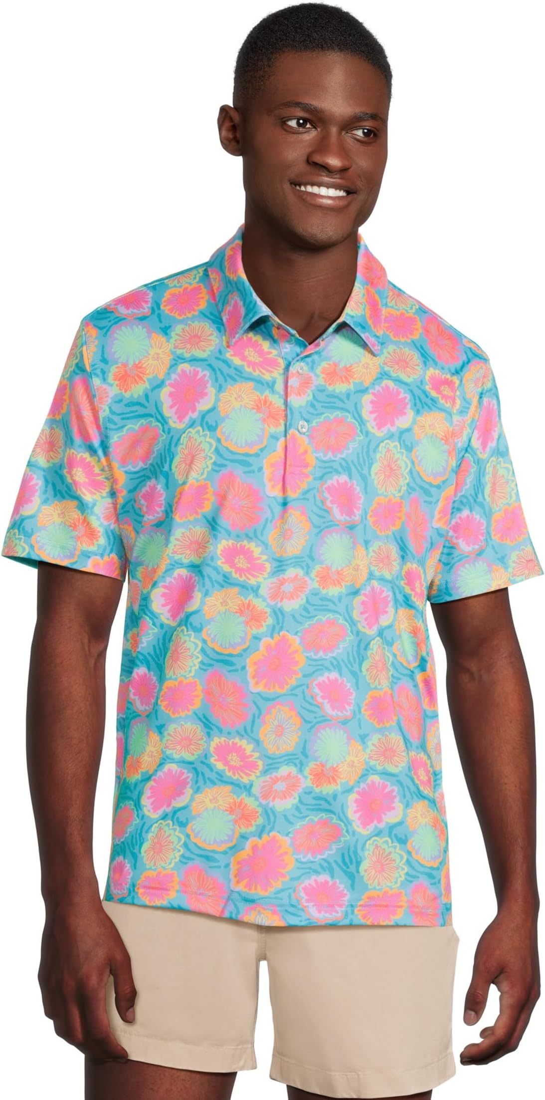 

Поло Chubbies The Hippy Dippy, цвет Bright Blue