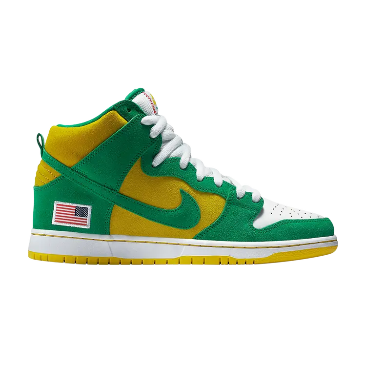 

Кроссовки Nike Dunk High Pro SB 'Oakland' Unheardof Special Box, зеленый