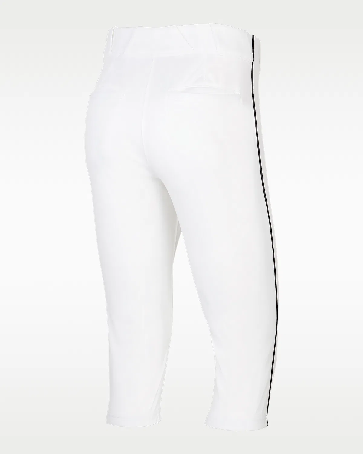 Мужские бейсбольные штаны Nike Vapor Select 2 с высокой посадкой и лампасами, White/Black/Black — фото 2