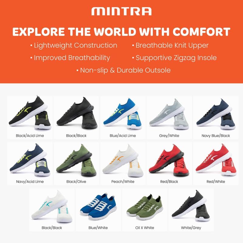 Кроссовки Mintra Sports CAI Wire для мужчин, шнуровка, слипоны для ходьбы, бега, повседневной носки, путешествий, спортзала, вязаный верх, легкие кроссовки, дышащие и противоскользящие, черные/кислотно-лаймовые Mintra Office — фото 4