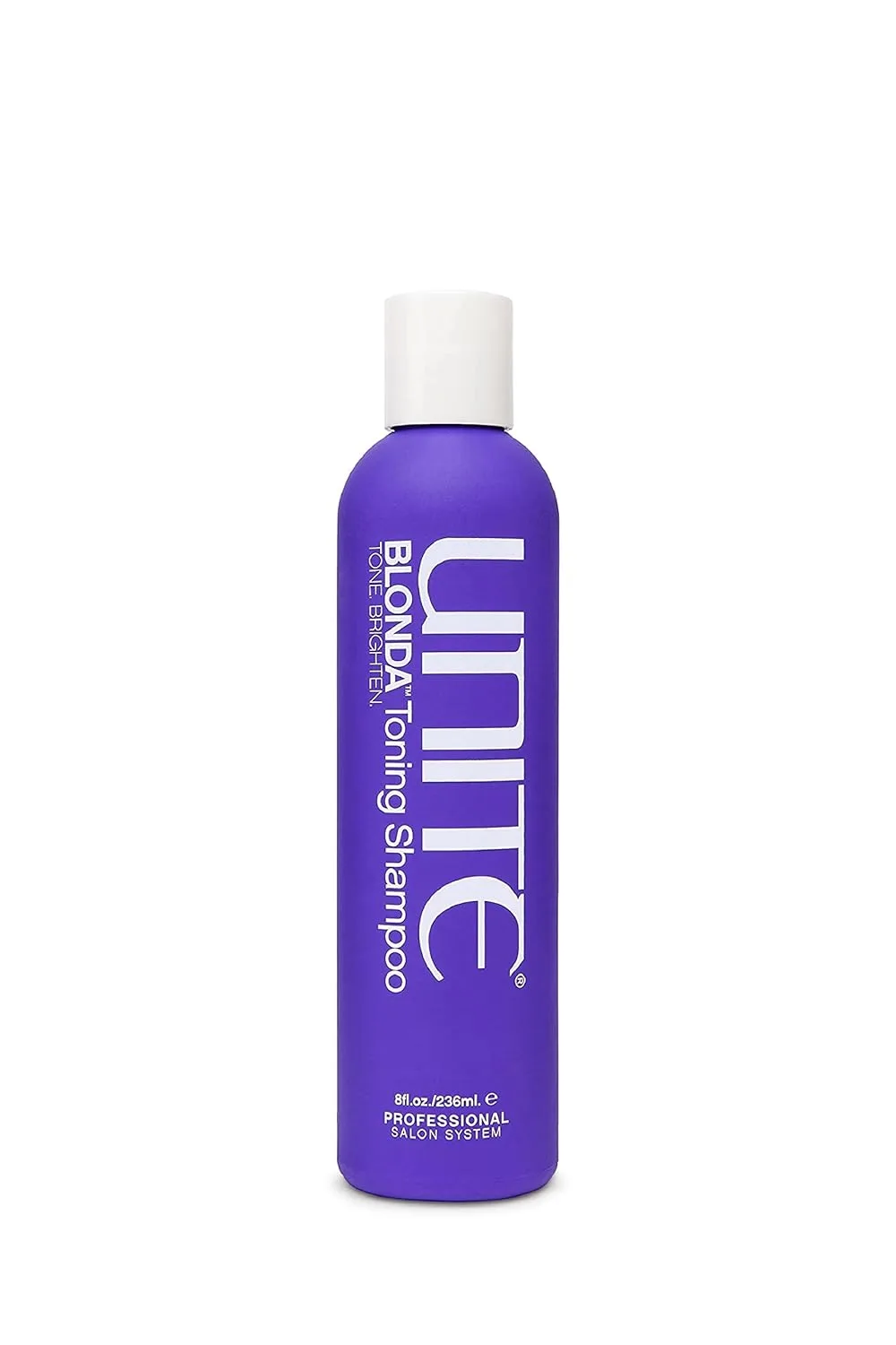 UNITE Hair - BLONDA Тонирующий фиолетовый шампунь - Нейтрализует медные и желтые оттенки за 60 секунд - Осветляет светлые, седые и мелированные волосы - 237 мл, Purple