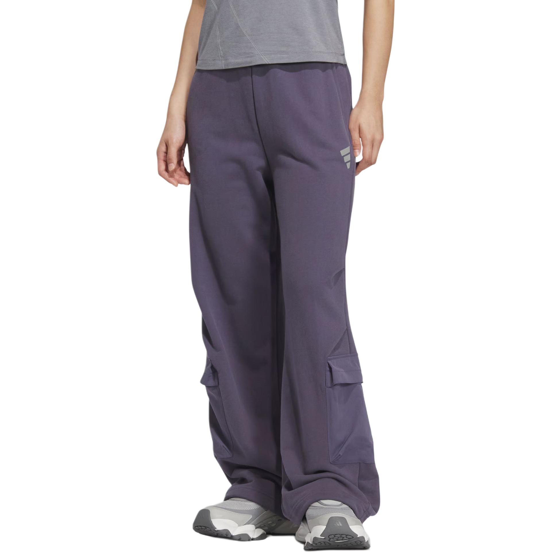 FOS FW25 FUTURE STYLE JOGGERS вязаные спортивные штаны женские Adidas, мягкий фиолетовый — фото 3