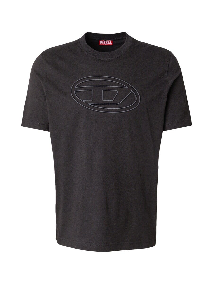 

Классическая футболка DIESEL Shirt T-ADJUST-BIGOVAL, цвет black/mottled black