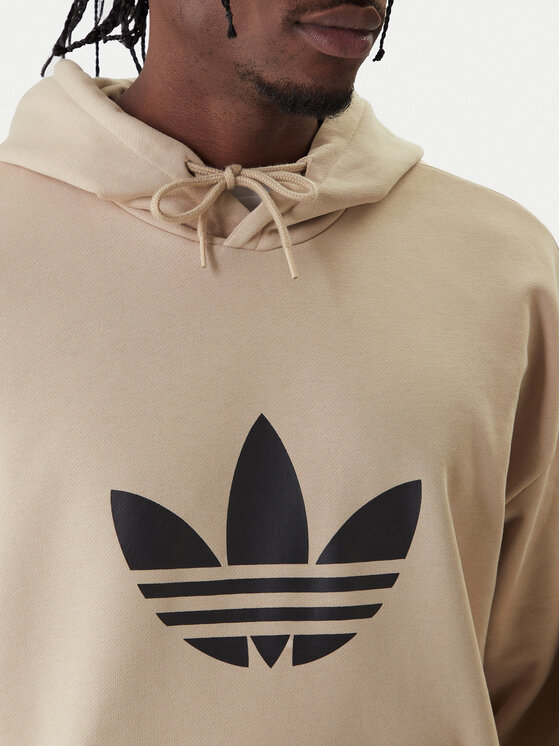 Свитшот loose fit adicolor Trefoil KE0878 Adidas, бежевый — фото 4