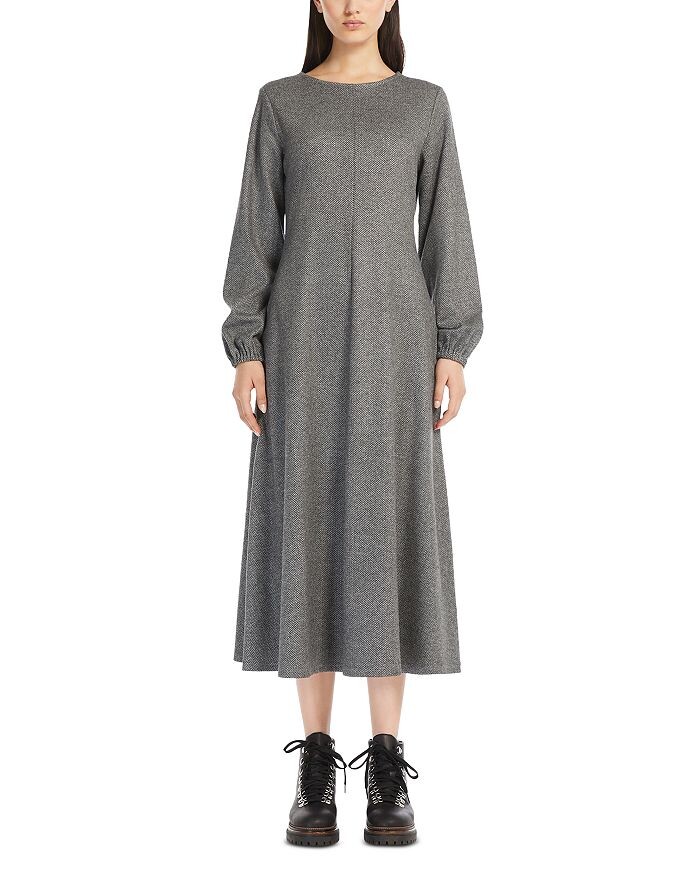 

Жаккардовое платье миди Weekend Max Mara Wilma, серый