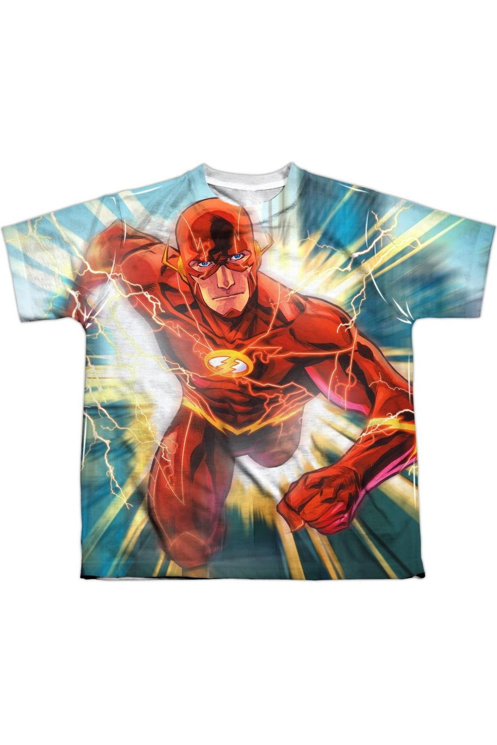 

Футболка с коротким рукавом для подростков "Лига справедливости Америки: Быстрее молнии" Gildan, белый