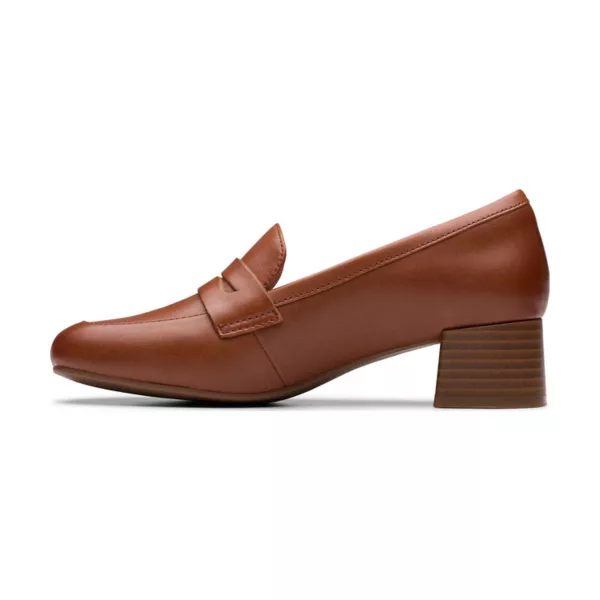 Женские туфли Iridessa Sky на блочном каблуке Clarks, цвет dark tan leather — фото 3