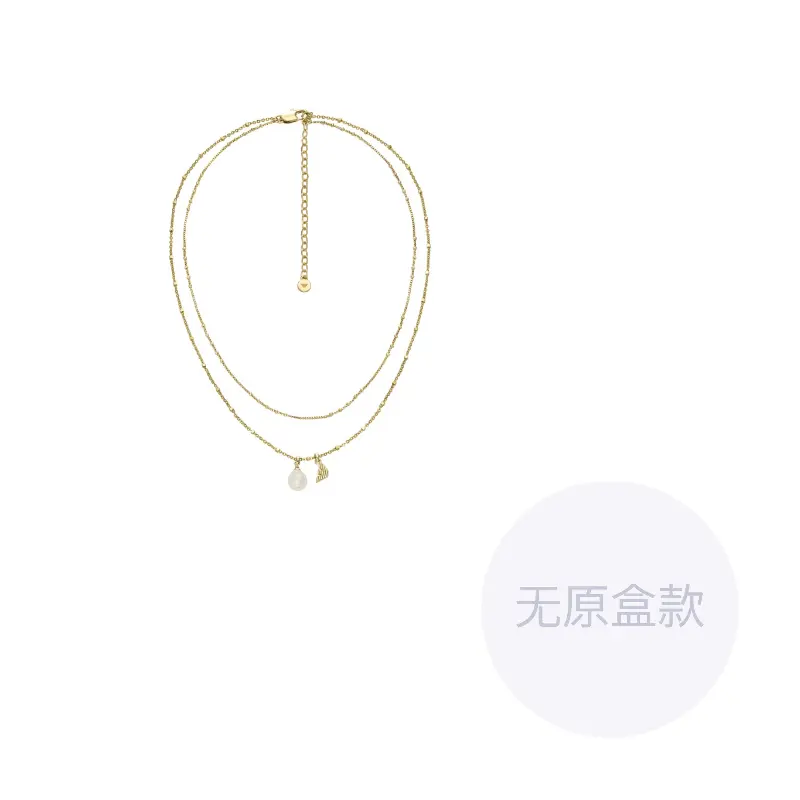 

EMPORIO ARMANI Латунное ожерелье женское золотое