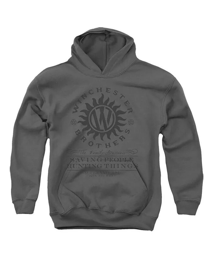 

Мальчики Молодежь Winchester Anti Possession Pull Over Hoodie / Толстовка с капюшоном Supernatural, серый