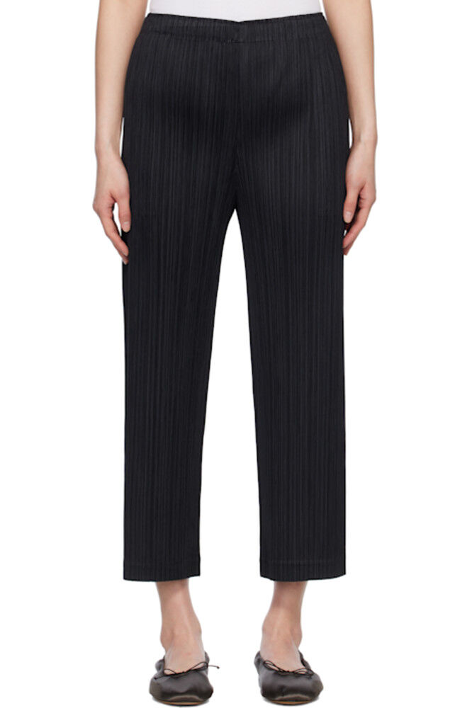 

Черные утолщенные брюки 2 PLEATS PLEASE ISSEY MIYAKE