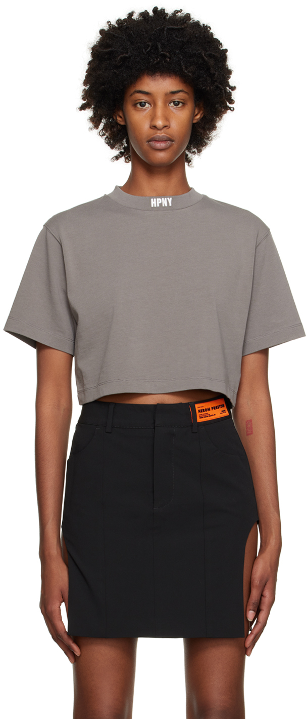 

Серая футболка «HPNY» Heron Preston
