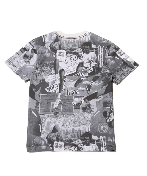 Детская футболка Jordan Brand MJ Brooklyn Collage AOP с коротким рукавом / Jordan Brand Kids MJ Brooklyn Collage AOP Short Sleeve Tee / NIKE 【SP】 — фото 4