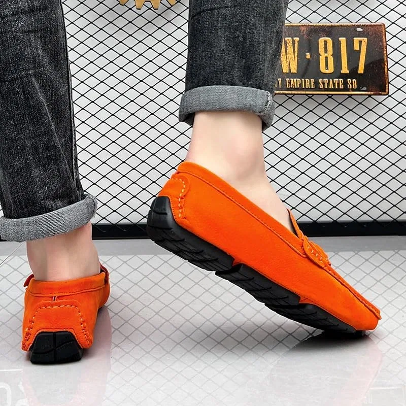 Лоферы с кисточкой, замшевый верх, Mens, Orange SayfuR — фото 3