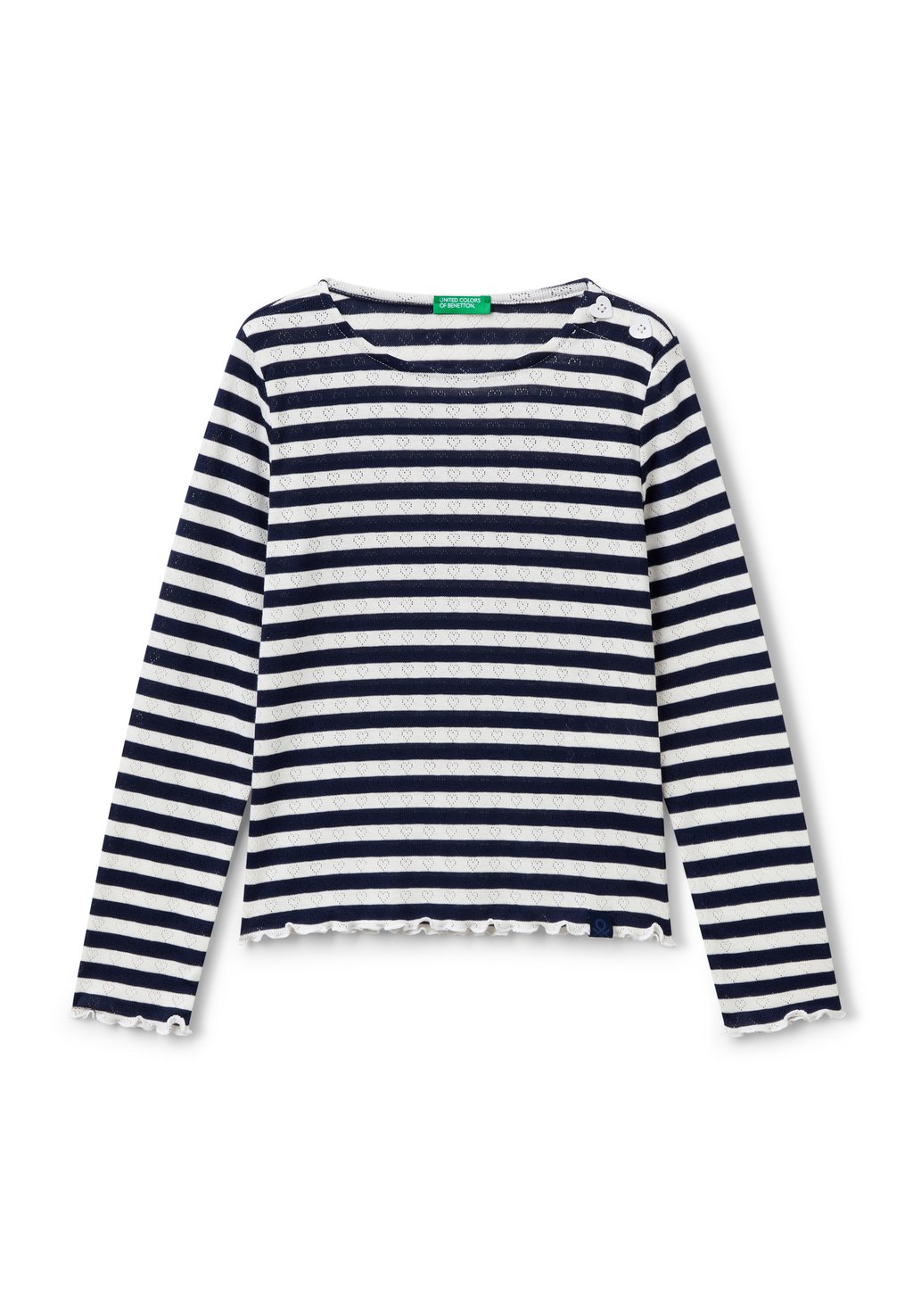 

Футболка с длинным рукавом STRIPED United Colors of Benetton, синий