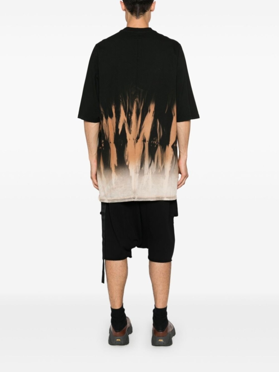 Rick Owens DRKSHDW футболка большого размера, черный — фото 4