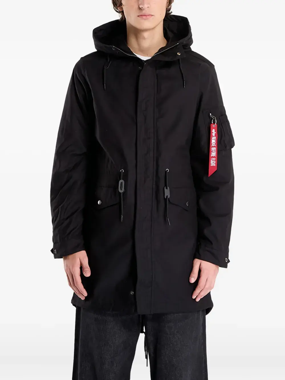 

Куртка с карманами на молнии Alpha Industries, черный