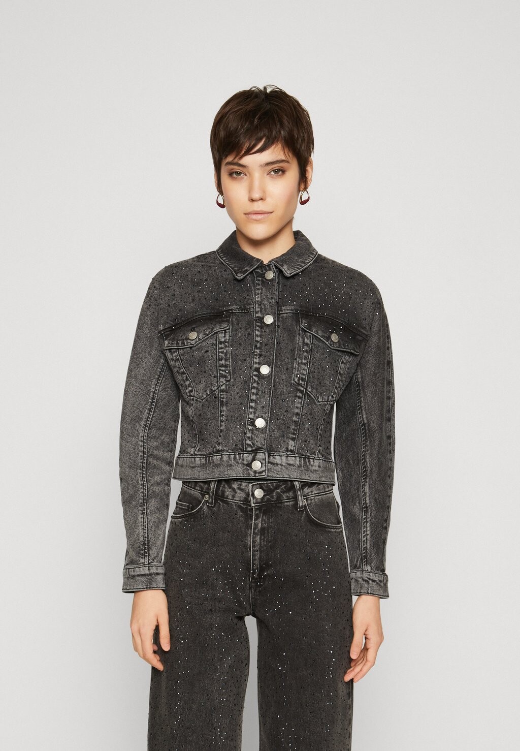 

Джинсовая куртка Selected Femme КУРТКА SLFPENNY DIA, цвет dark grey denim