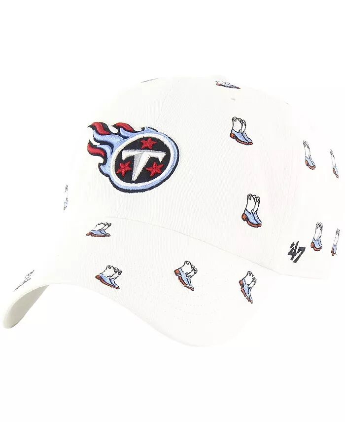 

Мужская и женская белая кепка Tennessee Titans Confetti Clean Up Adjustable '47 Brand