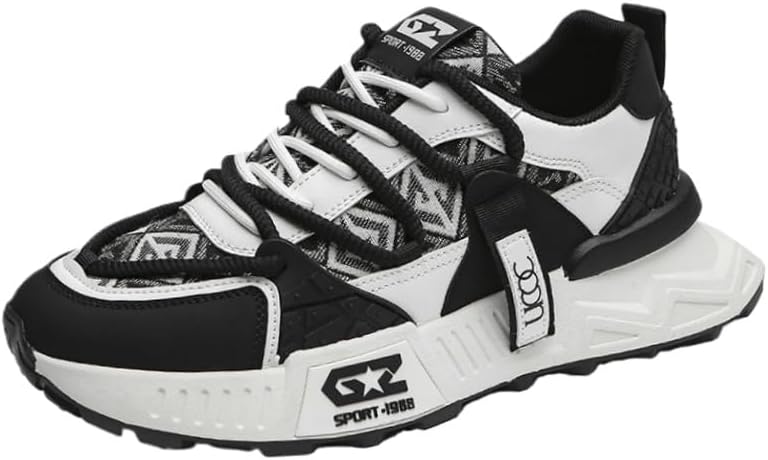 

Мужские повседневные спортивные кроссовки большого размера с удобной и мягкой подкладкой, противоскользящей и износостойкой резиновой подошвой. Подходят для ходьбы и занятий спортом Fmshi, черный