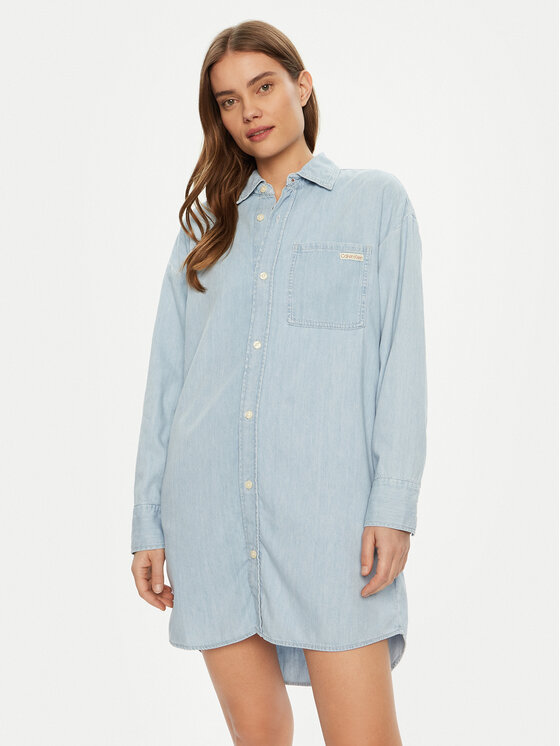 

Джинсовое платье свободного кроя J20J225472 Calvin Klein Jeans, синий