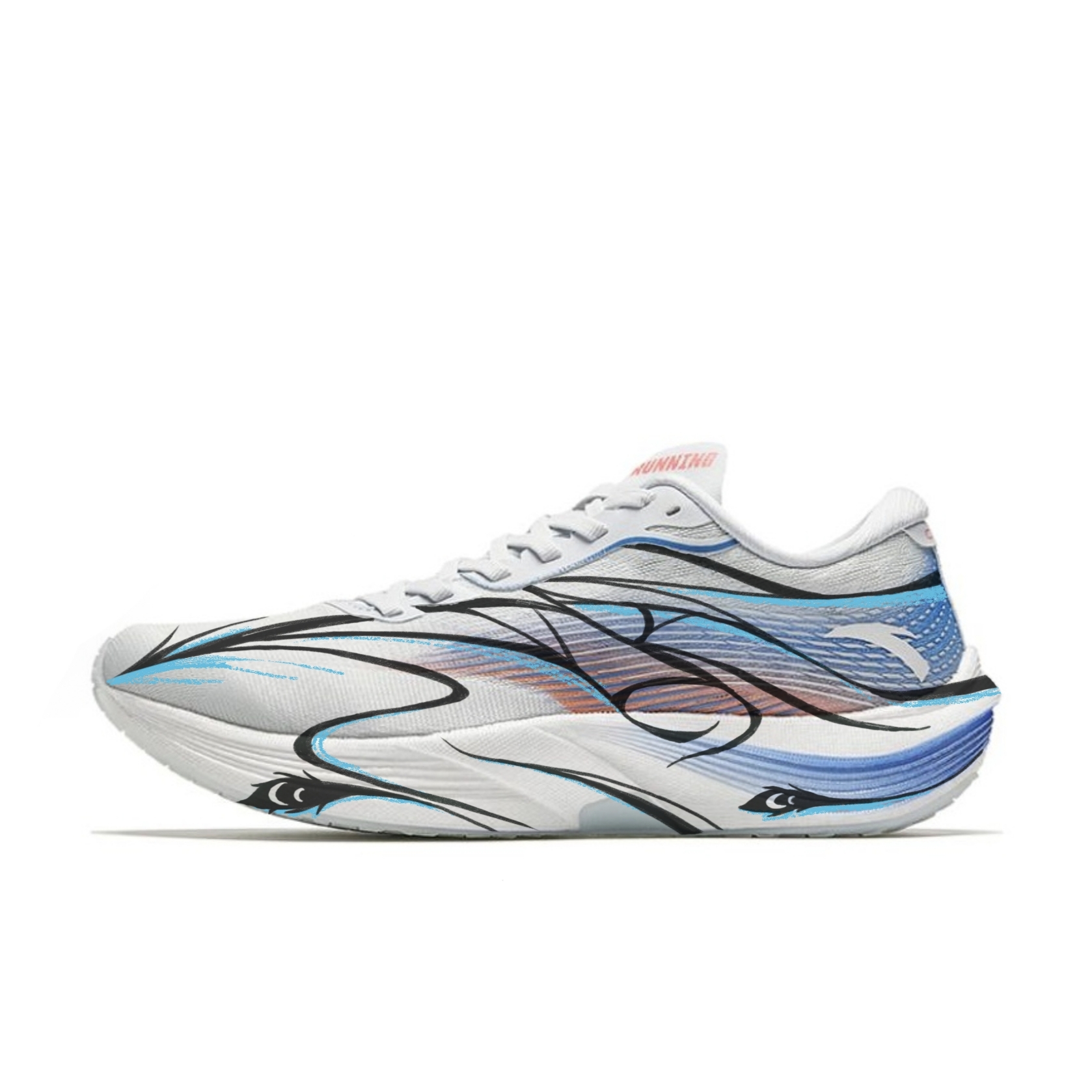 

ANTA C202 5th Gen Беговые кроссовки мужские низкие белые черные, цвет White Black