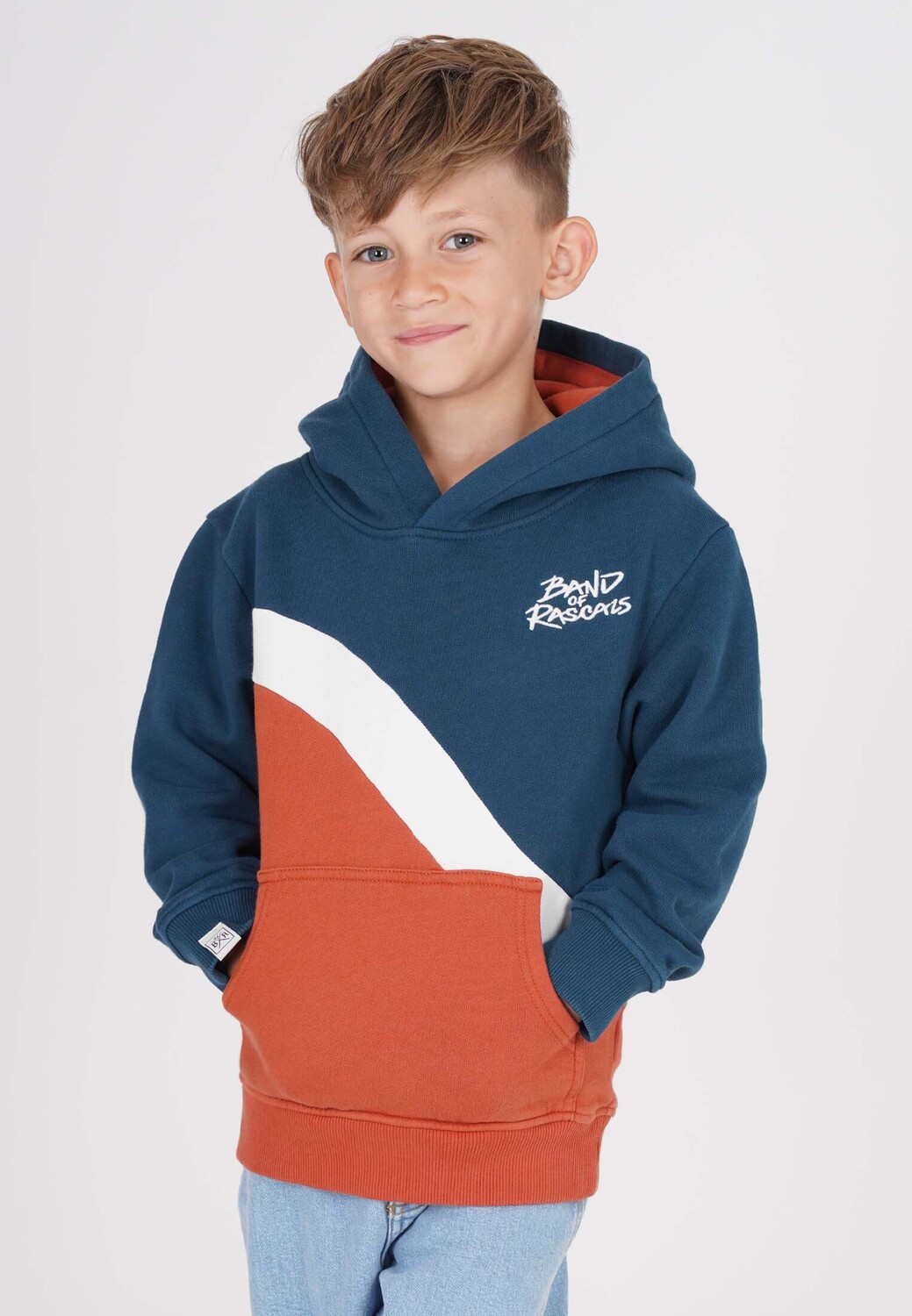 

Пуловер Band of Rascals Sweatwear Wave, цвет dark petrol burned brick